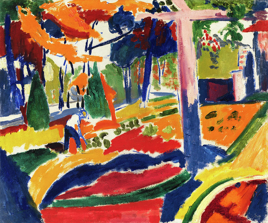 Abstract Painting - Garden by Henry Lyman Sayen