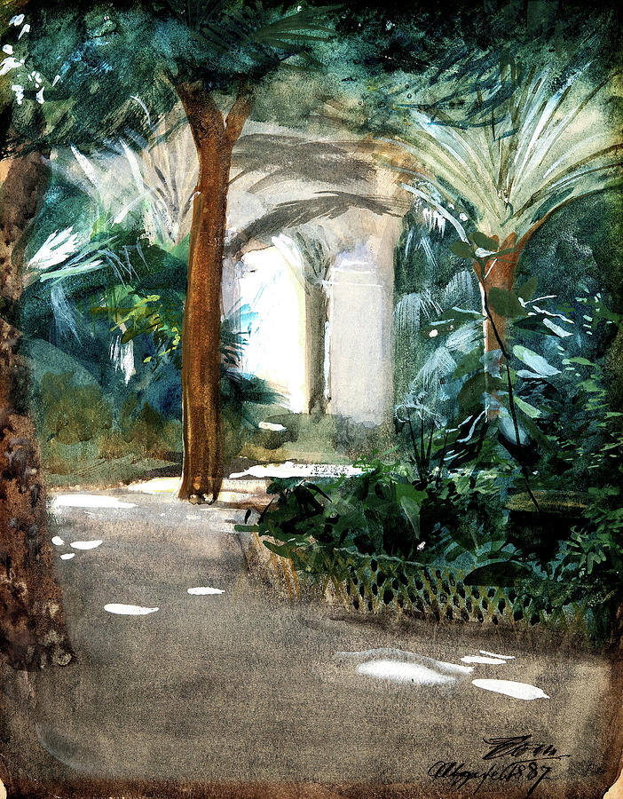 Garden in Algiers Painting by Anders Zorn