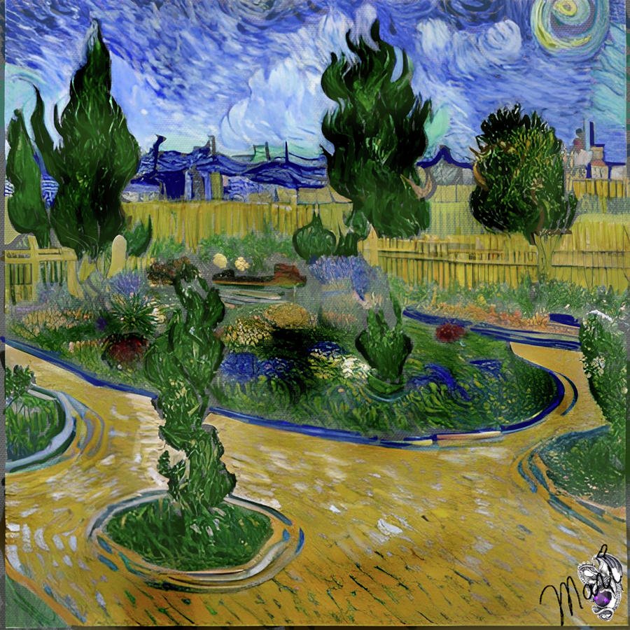 Garden in Auvers Painting by Mary Norris - Fine Art America