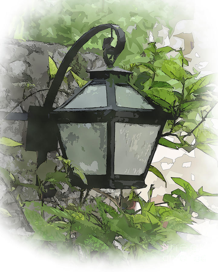 Garden Lamp Digital Art by Kirt Tisdale
