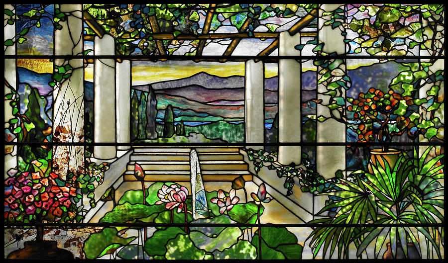 Louis Comfort Tiffany, Landscape with Waterfall | Poster