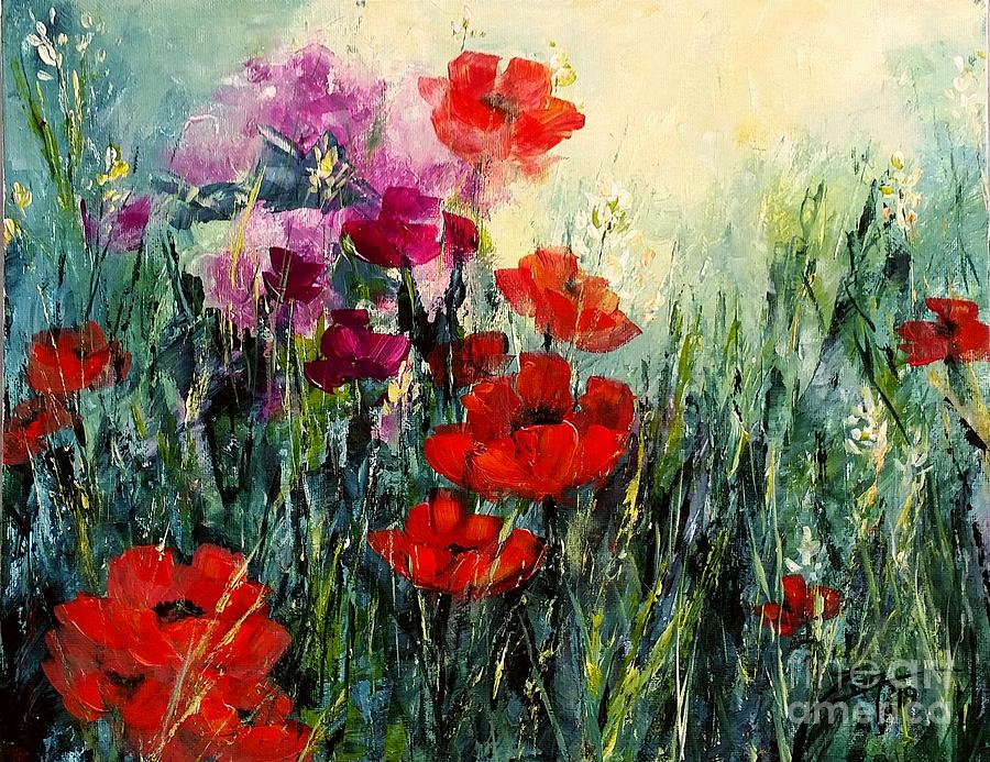 Garden Melody Painting by Zan Savage - Fine Art America