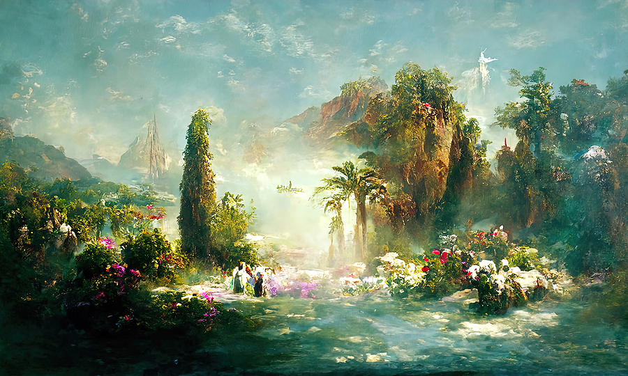 Garden of Eden, 05 Painting by AM FineArtPrints
