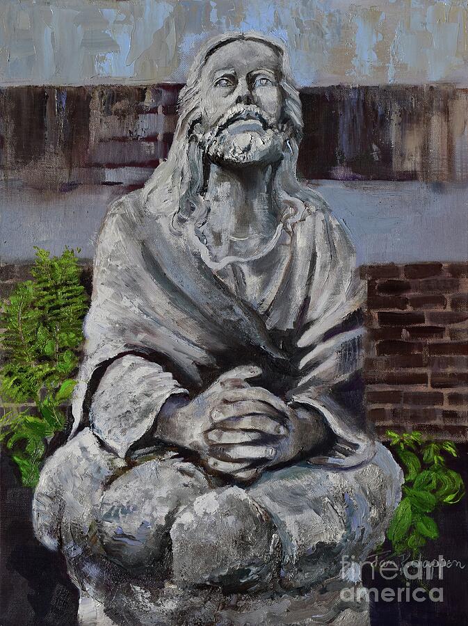 Garden of Gethsamane - Jesus Painting by Jan Dappen Garden of Gethsamane - Jesus Painting by Jan Dappen