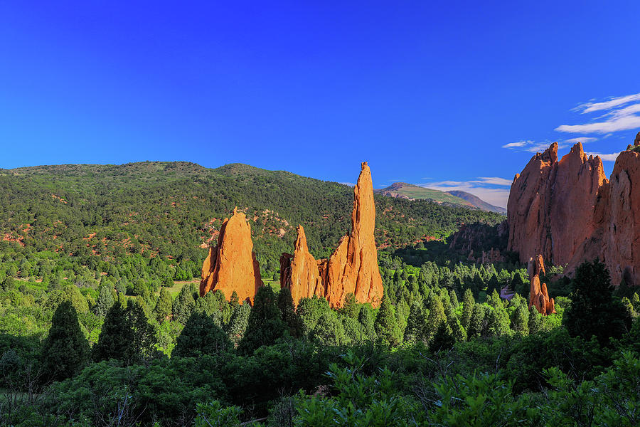 Garden Of Gods Morning Shadows Landscape Photograph by Dan Sproul