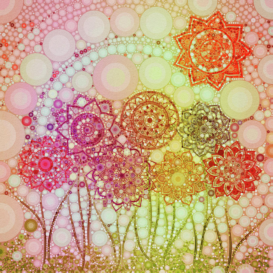 Garden of Happiness Digital Art by Peggy Collins