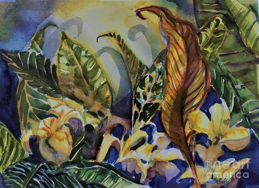 Flower Painting - Garden of Light and Shadow by Mindy Newman