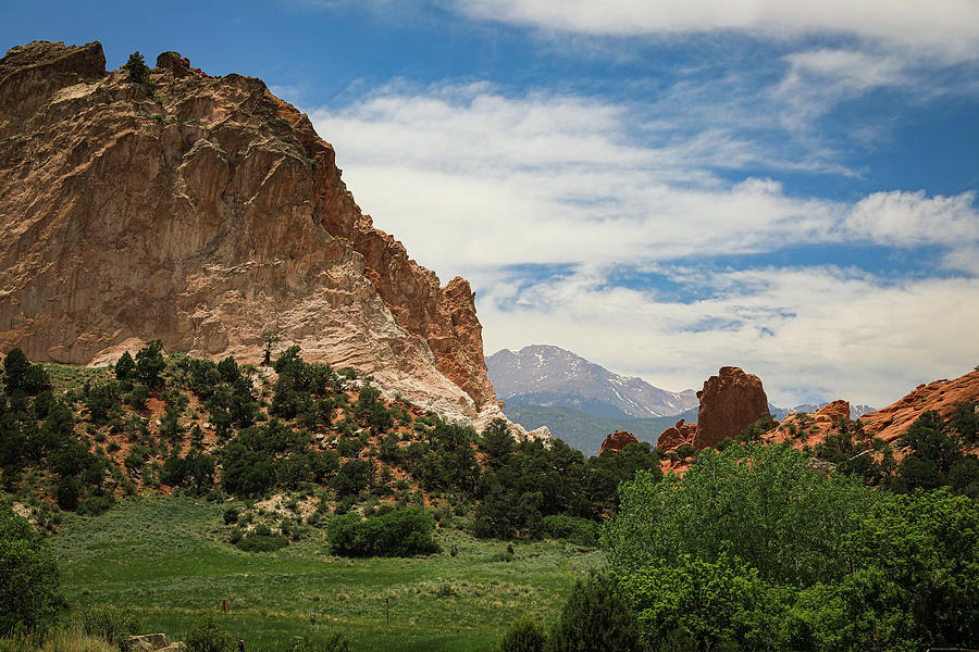 Garden Of The Gods And Pikes Peak View Photograph by Dan Sproul