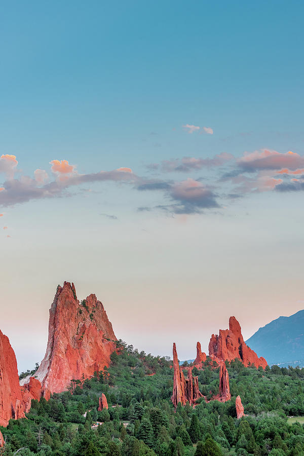 Garden Of The Gods at Sunset Photograph by Sebastian Musial