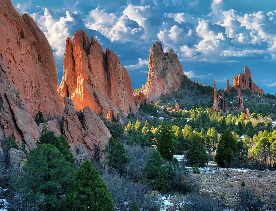 Garden of the Gods in the Clouds Photograph by John Hoffman