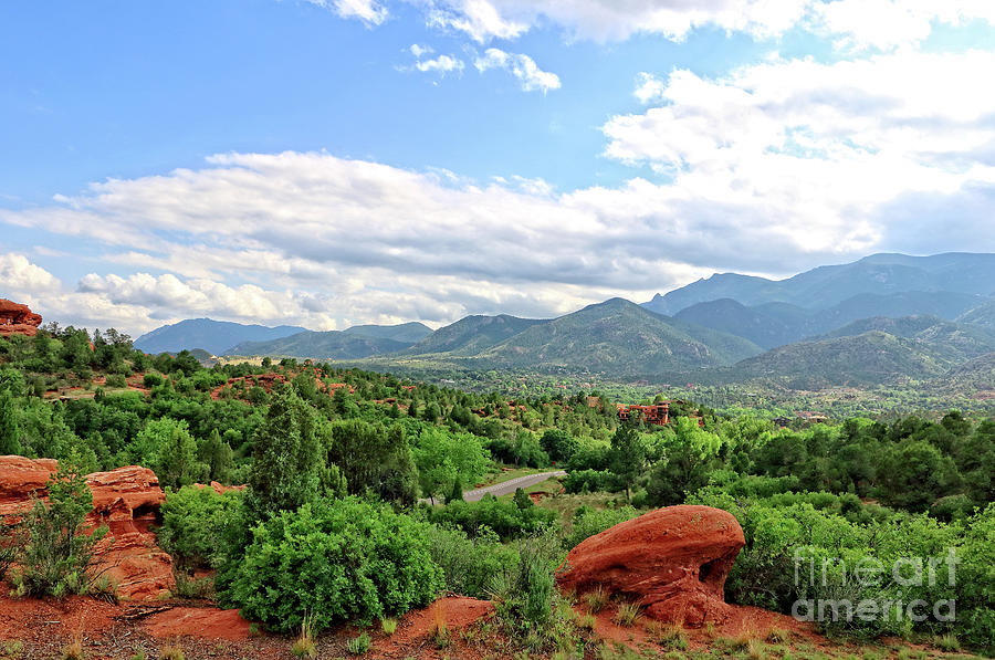 Garden Of The Gods Overview Photograph by Earl Johnson