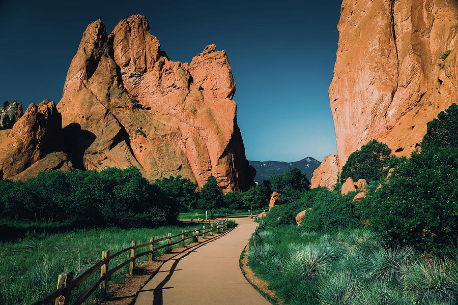 Garden Of The Gods Path Walkway Cinematic Photograph by Dan Sproul