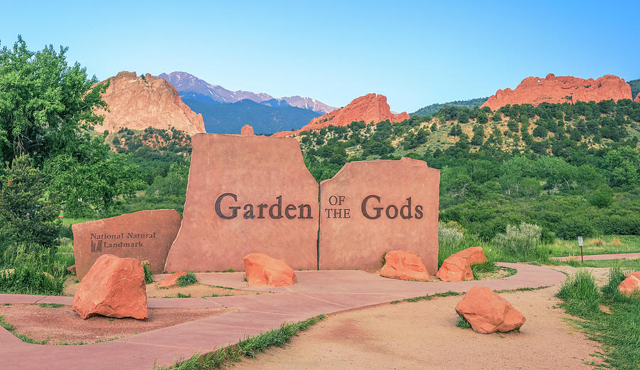 Garden Of The Gods Sign Photograph by Dan Sproul