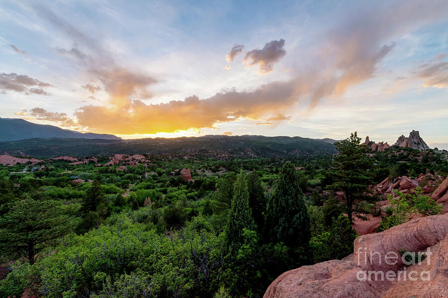 Garden Of The Gods Sunset View Point Photograph by Jennifer White