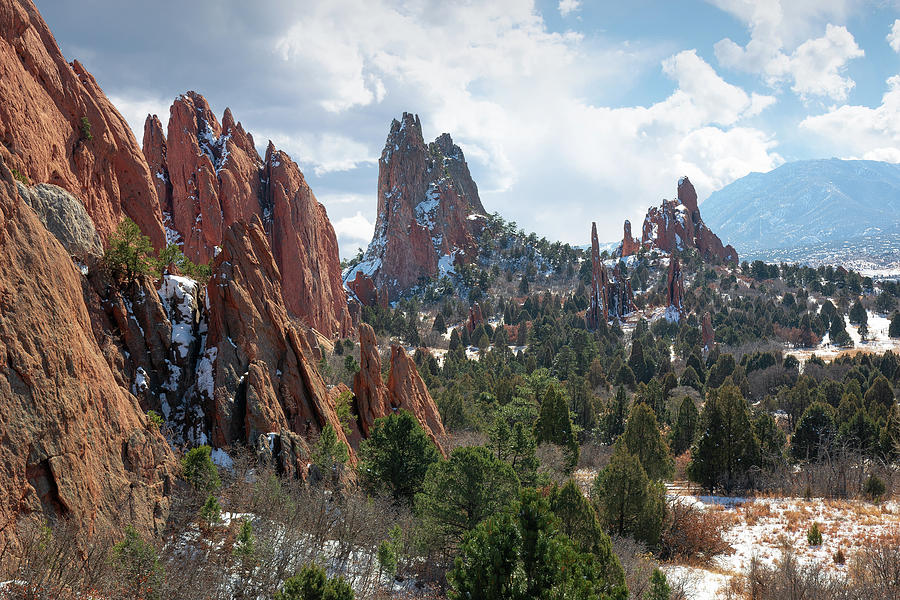 Garden of the Gods - Winter Photograph by Aaron Spong