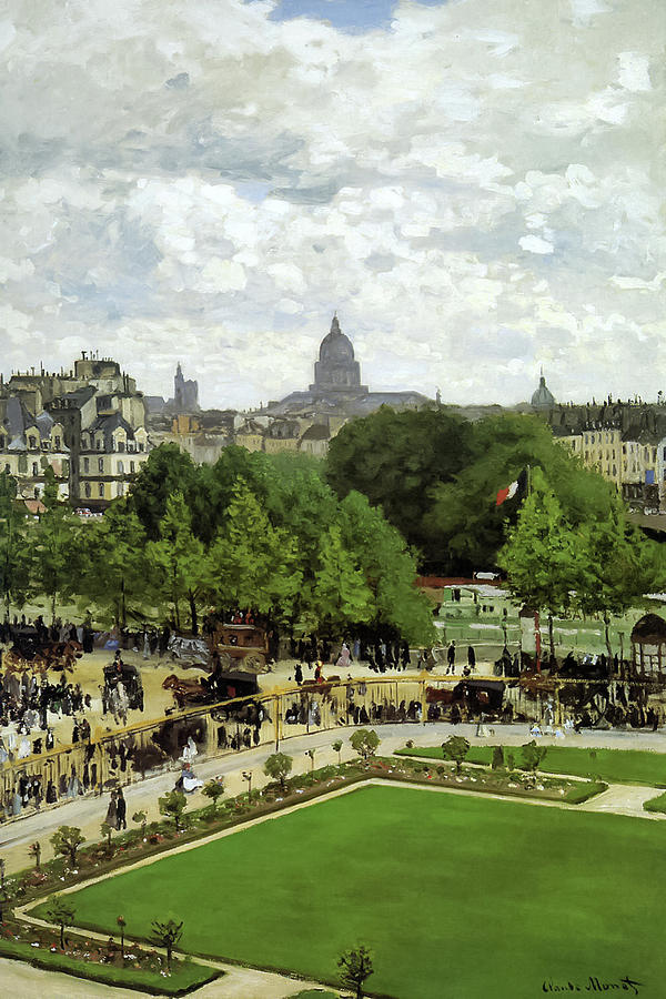 Claude Monet Painting - Garden of the Princess by Claude Monet by Mango Art