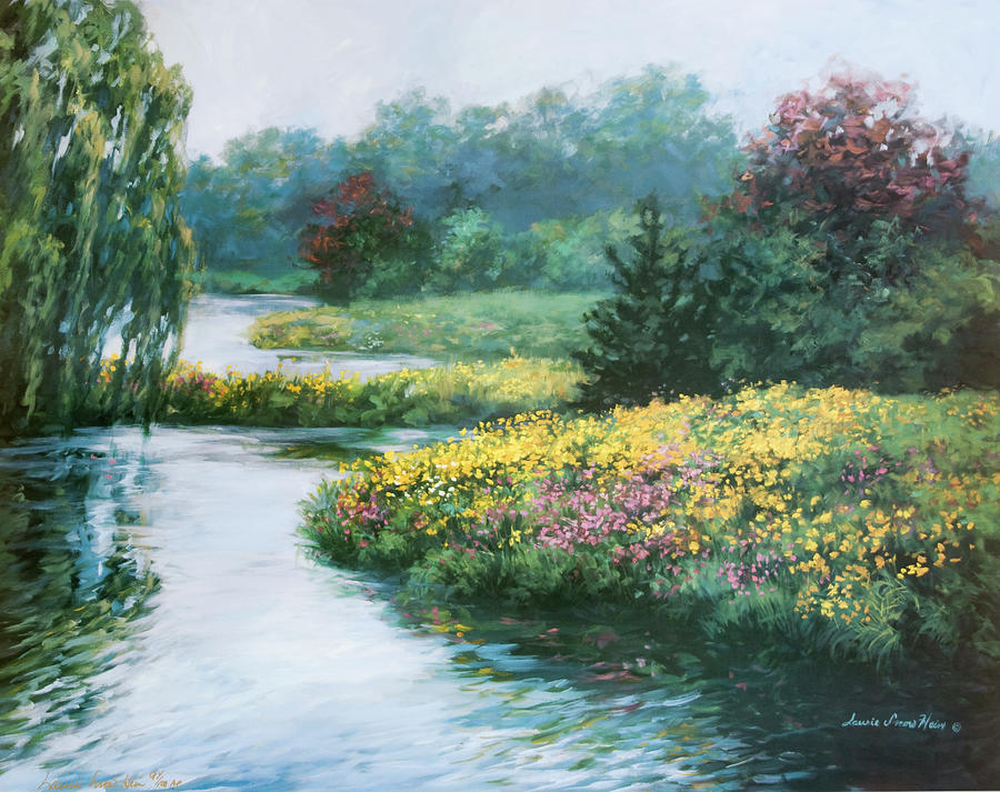 Garden On Water Painting