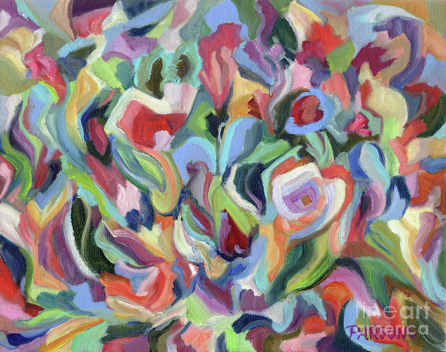Garden Party Painting by Pamela Parsons