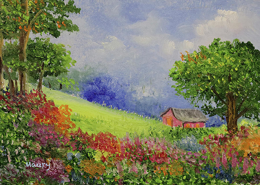 Garden Path Painting by Alicia Maury
