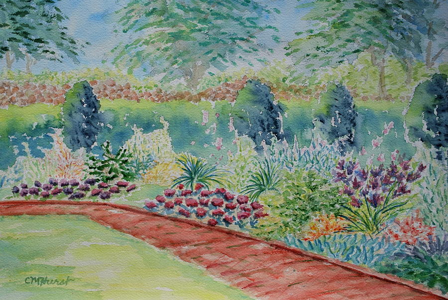 Garden Path At Hill-Stead Painting by Collette Hurst