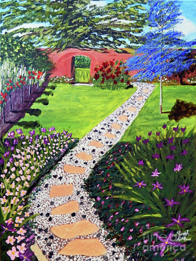 Garden Path Painting by Frank Littman