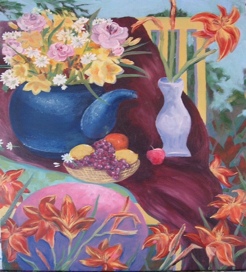 Garden Pickings Painting by Sharon Casavant