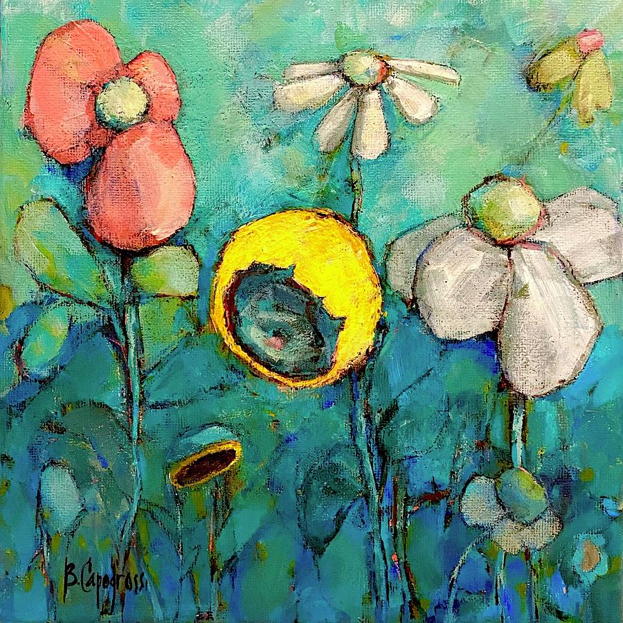 Poppy Painting - Garden Queens by Beth Capogrossi