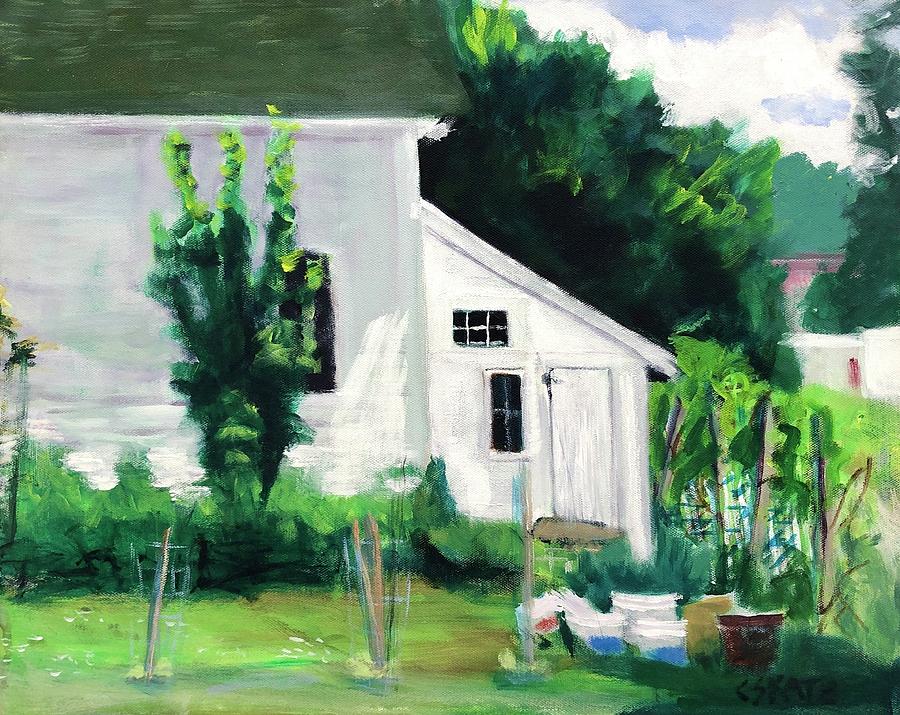 Garden Shed Painting by Cyndie Katz