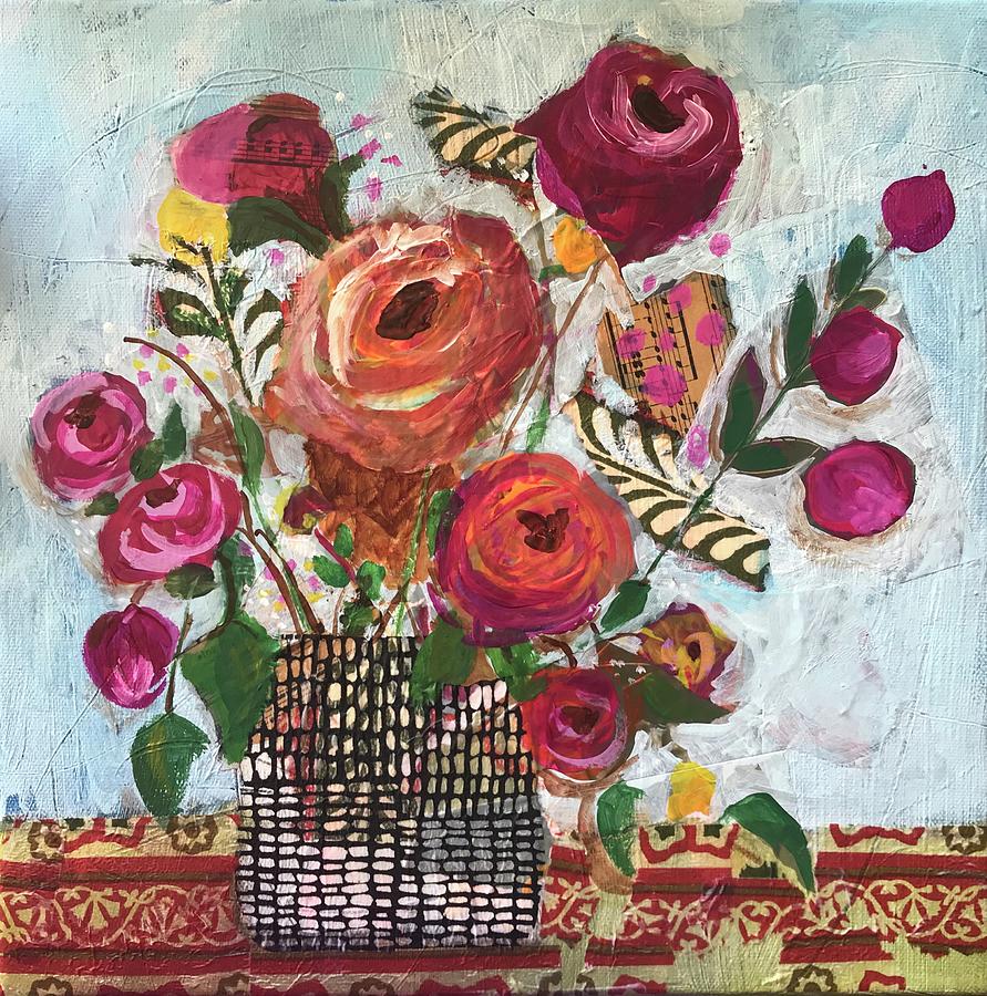 Floral Mixed Media - Garden Song by Susie Zol Floral Mixed Media - Garden Song by Susie Zol