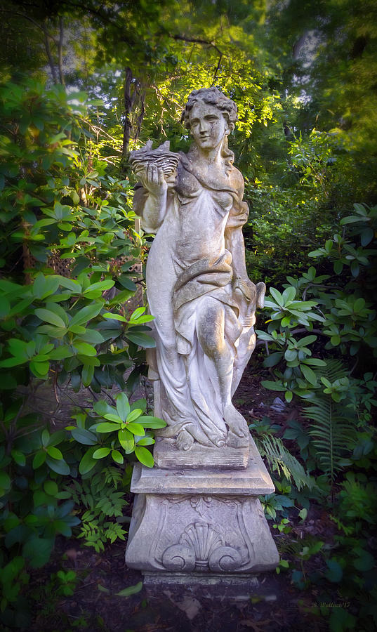 Spring Photograph - Garden Statue by Brian Wallace