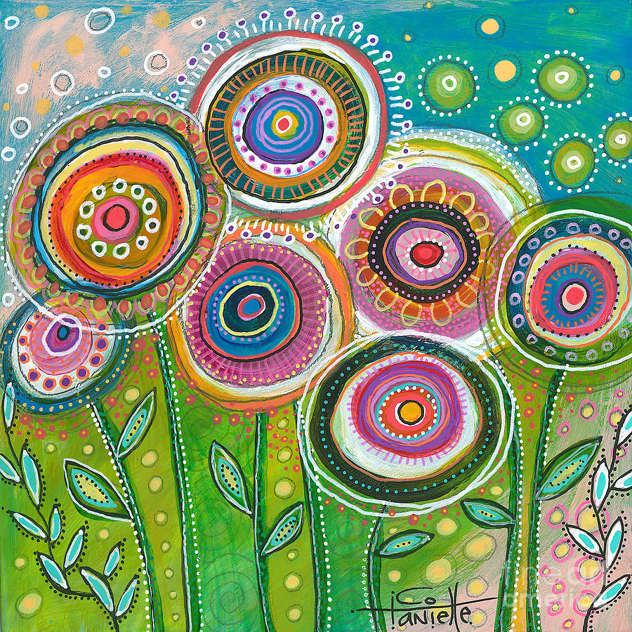 Sunshine Painting - Garden Sunshine by Tanielle Childers