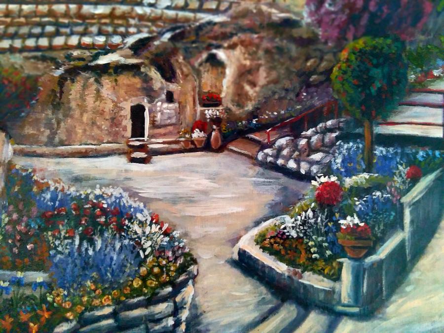 Garden Tomb Painting by Alyssa Carone - Fine Art America