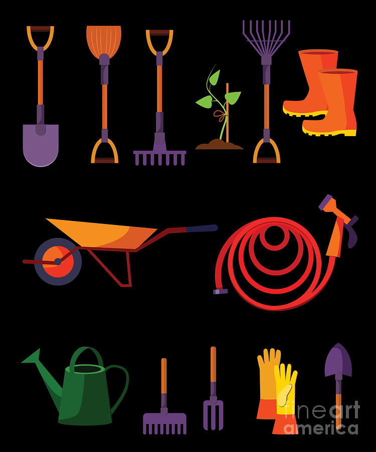 Garden Tools Gardener Gardening Plants Gift Digital Art by Thomas Larch ...