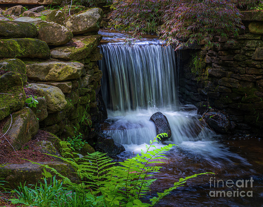 Waterfall Photograph - Gibbs Garden Waterfall by Nick Zelinsky Jr