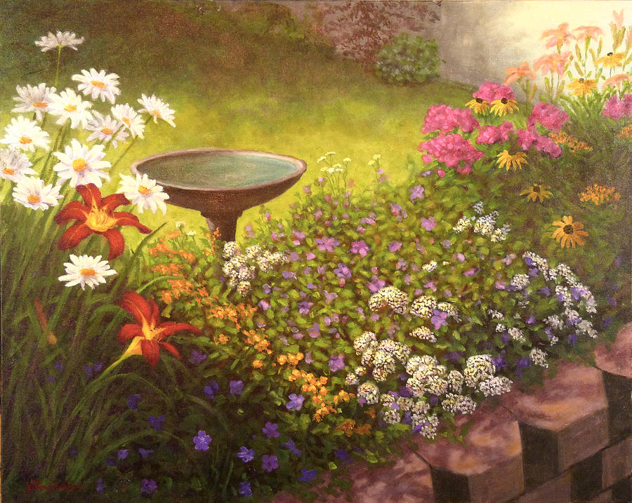 Flower Painting - Garden by Joe Bergholm
