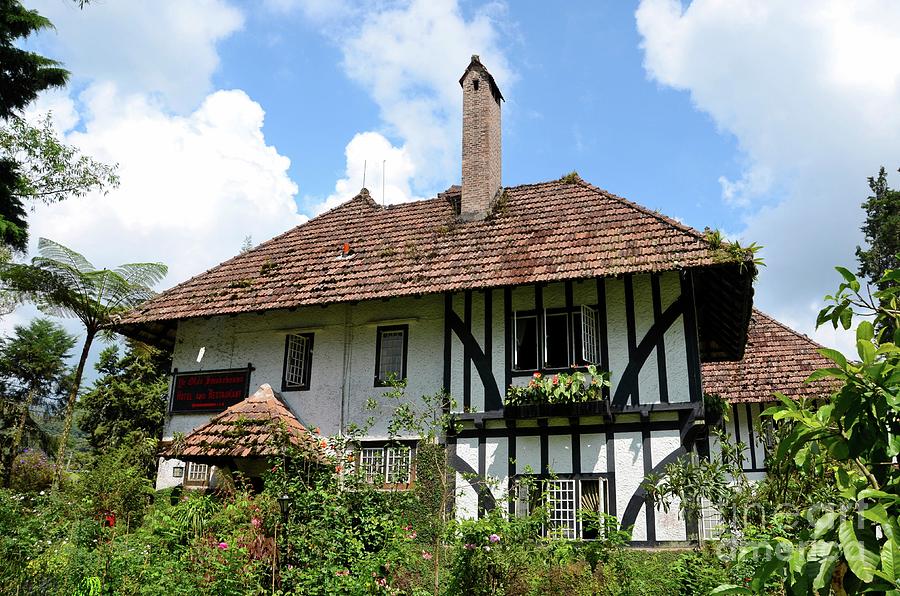 Gardens And English Colonial Tudor Bungalow Cottage Now Boutique Hotel Cameron Highlands Malaysia Photograph