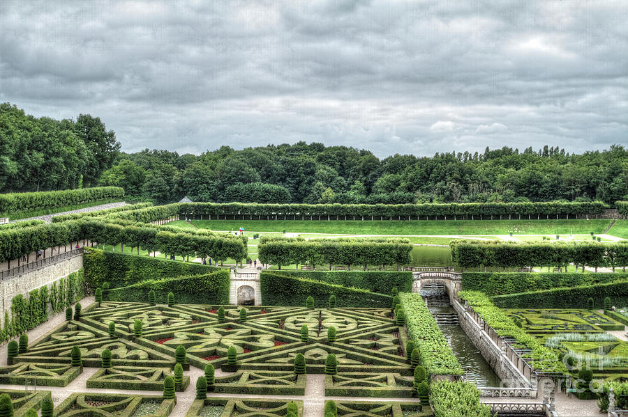 Gardens at Chateau Villandry, France 4 Photograph by Elaine Teague