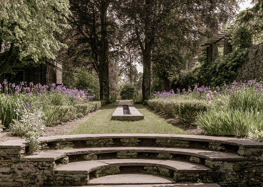Gardens at Grey Towers National Historic Site Milford PA  Photograph by Amelia Pearn