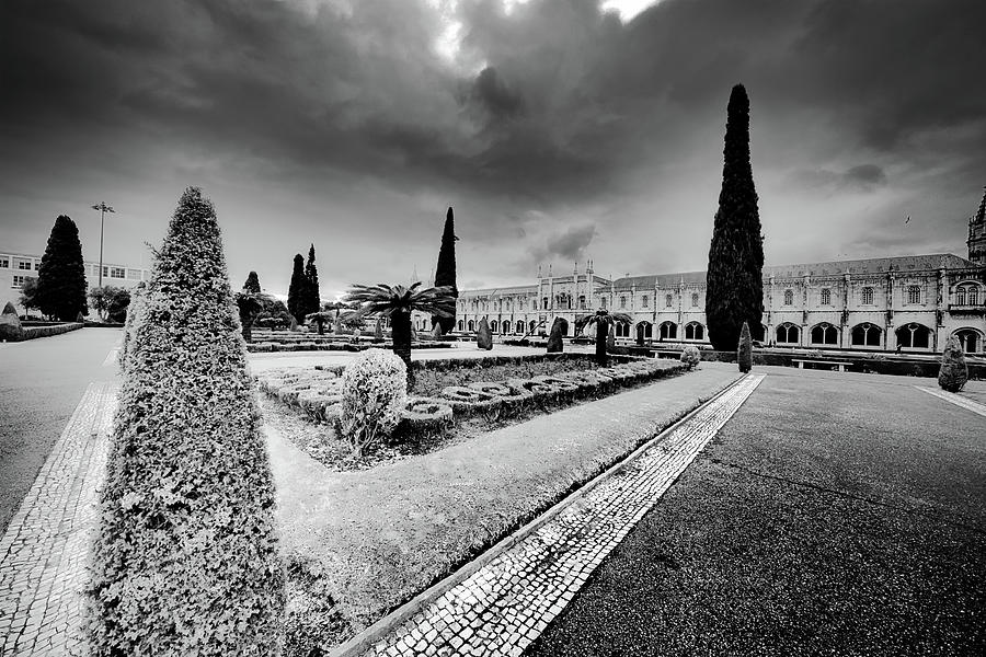Gardens by Jeronimos Monastery Photograph by Christopher Maxum