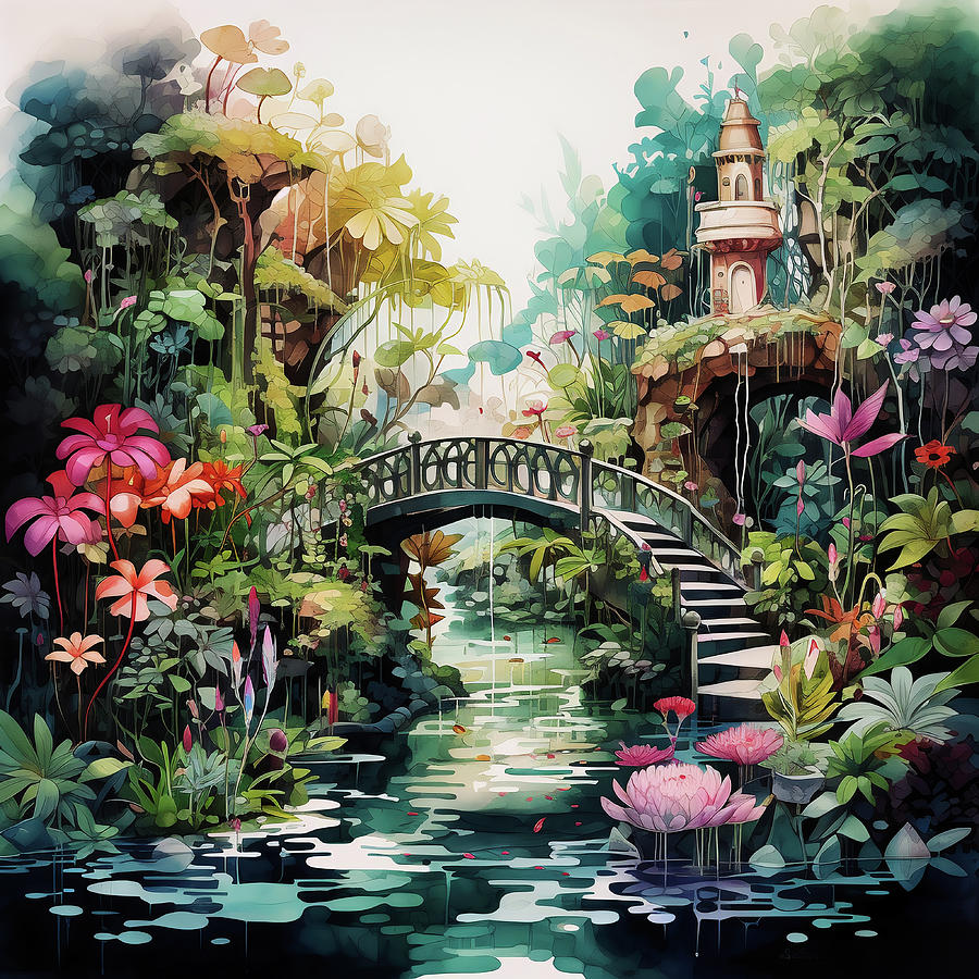 Gardens of Hangzhou Digital Art by Robert Knight