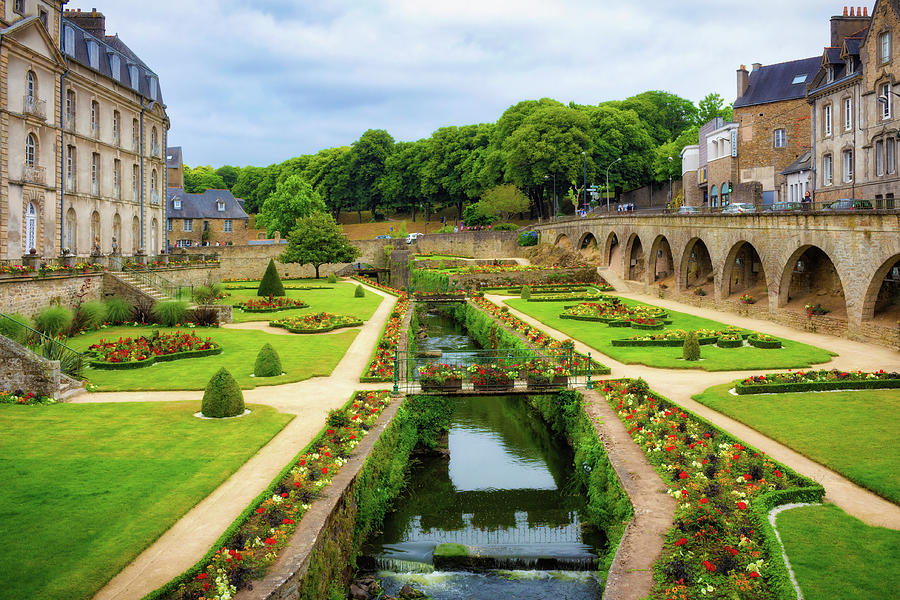 Gardens of Les Remparts in Vannes, Brittany Orton glow Edition