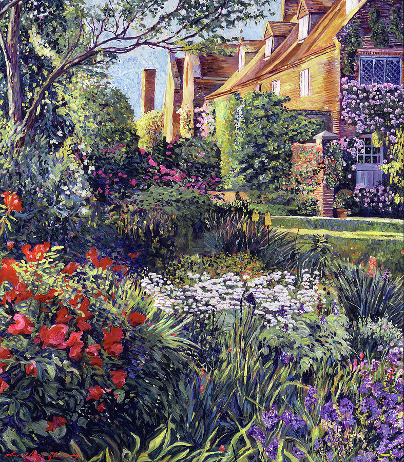 Gardens Of Sissinghurst Painting by David Lloyd Glover