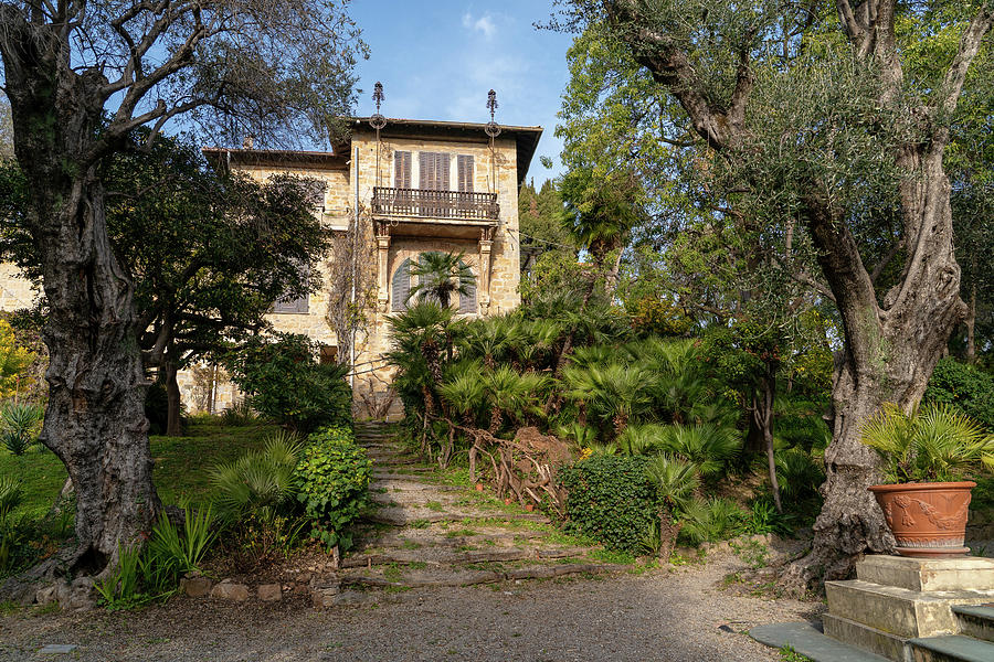 Gardens of Villa Pompeo Mariani - Bordighera - Italy 5 Photograph by Jenny Rainbow