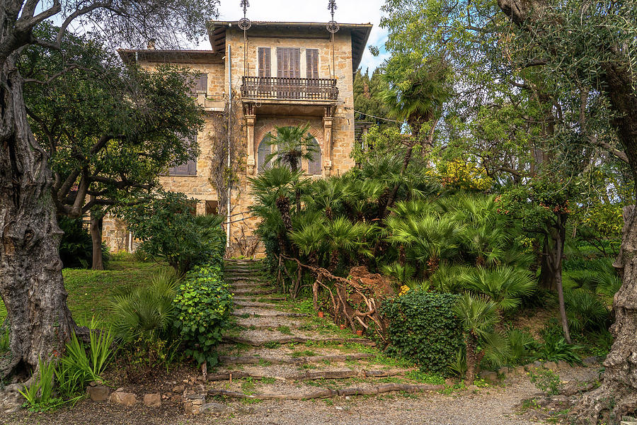 Gardens of Villa Pompeo Mariani - Bordighera - Italy 7 Photograph by Jenny Rainbow