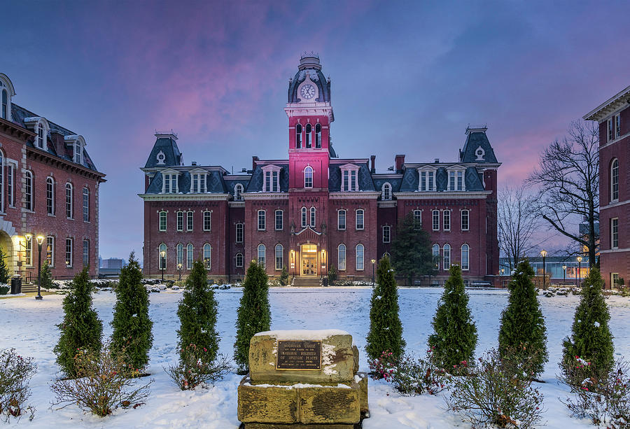 Gardens of Woodburn Hall at West Virginia University  Photograph by Steven Heap