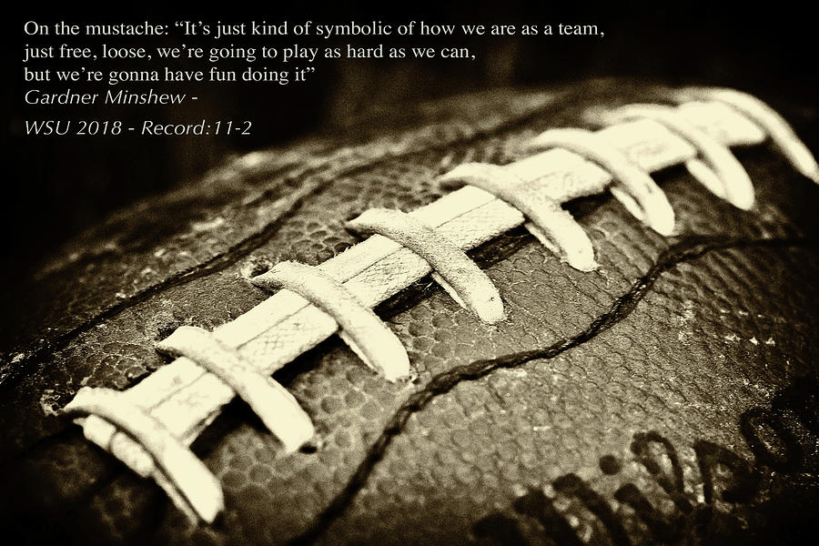 Football Photograph - Gardner Minshew Quote by David Patterson
