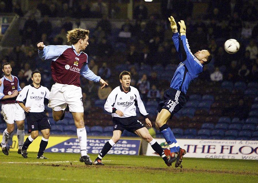 Gareth Taylor of Burnley scores Photograph by Alex Livesey