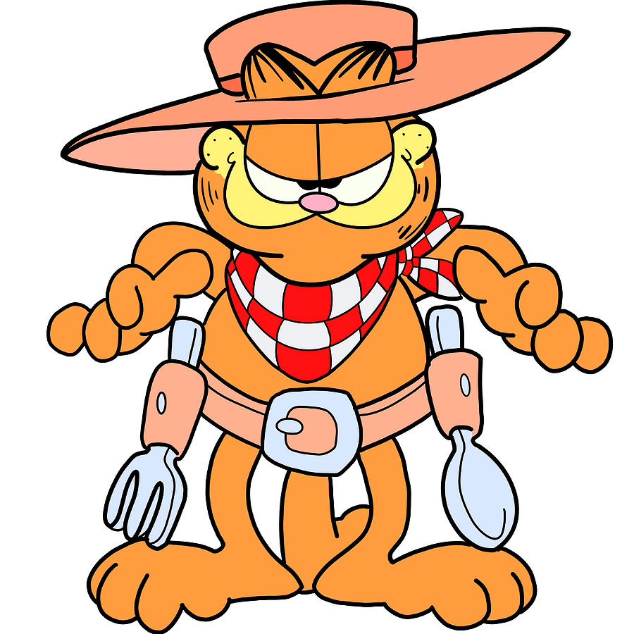 Garfield Cowboy Poster 80s Painting by Leanne Green - Fine Art America
