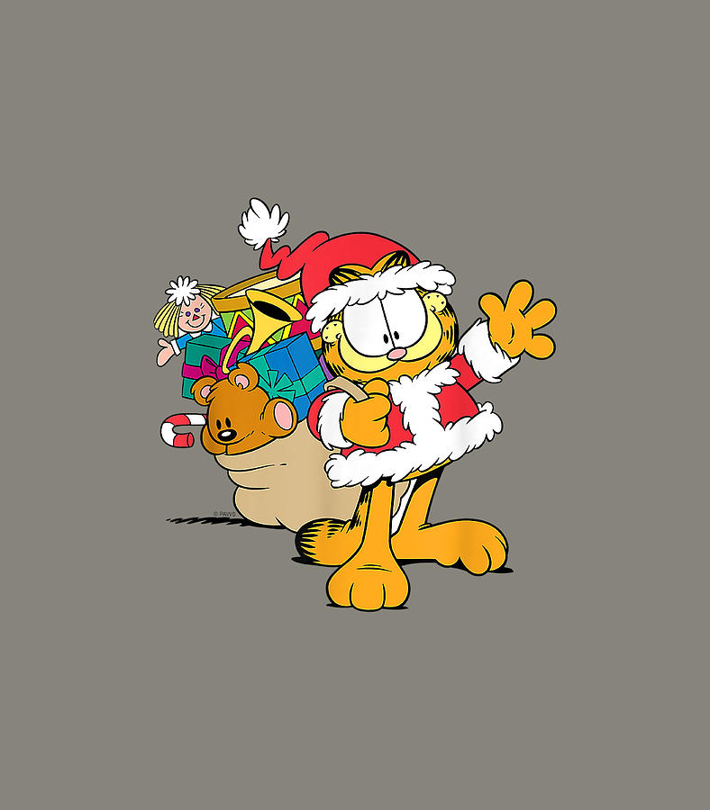 Garfield Santa Garfield with Gif Digital Art by Crewq Ailis - Pixels