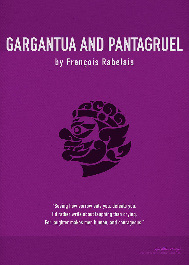 Book Mixed Media - Gargantua and Pantagruel by Francois Rabelais Greatest Book Series 091  by Design Turnpike